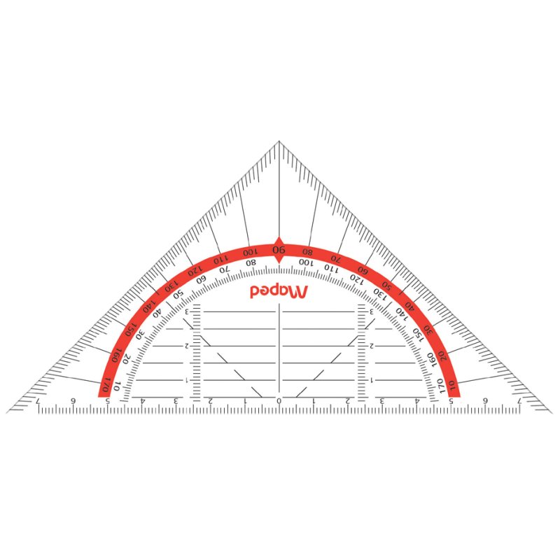 Maped set square Geo-Flex, transparent, flexible plastic