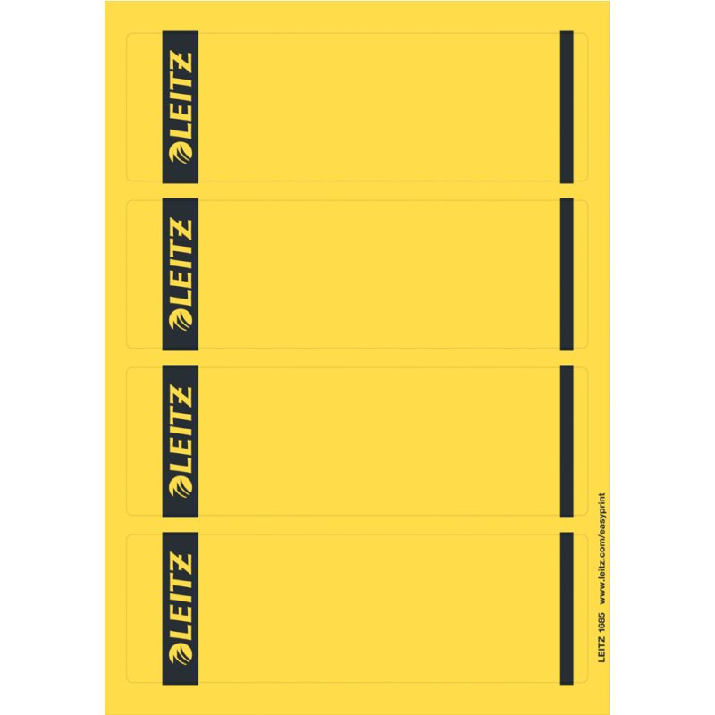 LEITZ étiquettes de dos de classeur, 61 × 192 mm, vert, 100 pièces