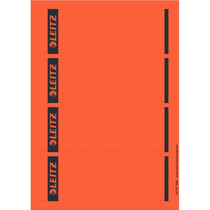 LEITZ étiquettes de dos de classeur, 61 × 192 mm, vert, 100 pièces