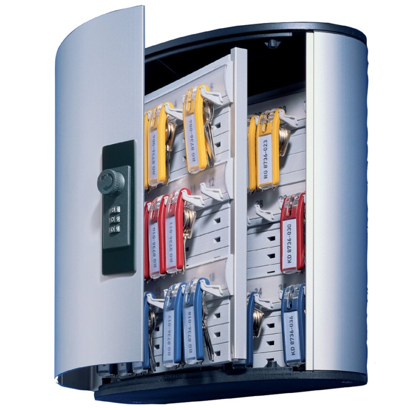 DURABLE sleutelkast KEY BOX CODE 36, cijferslot, aluminium, 36 sleutels