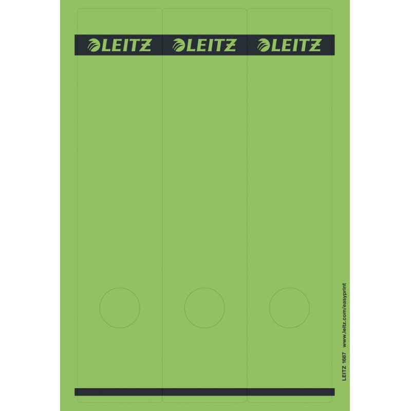 LEITZ étiquette de dos de classeur, 61 × 285 mm, bleu, 75 pièces
