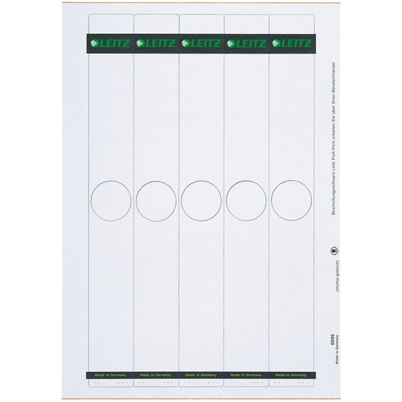 LEITZ étiquette de dos pour dossiers suspendus, 34 x 279 mm
