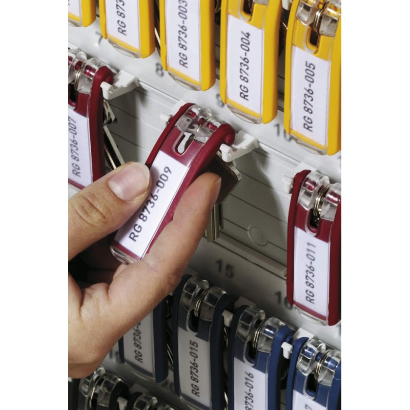 DURABLE sleutelhangers KEY CLIP, kleurenmix, beschriftingsveld, 6 stuks