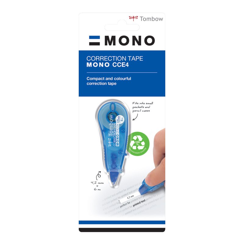TOMBOW correctieroller MONO CT-CCE4, 4,2 mm × 6 m, blauw
