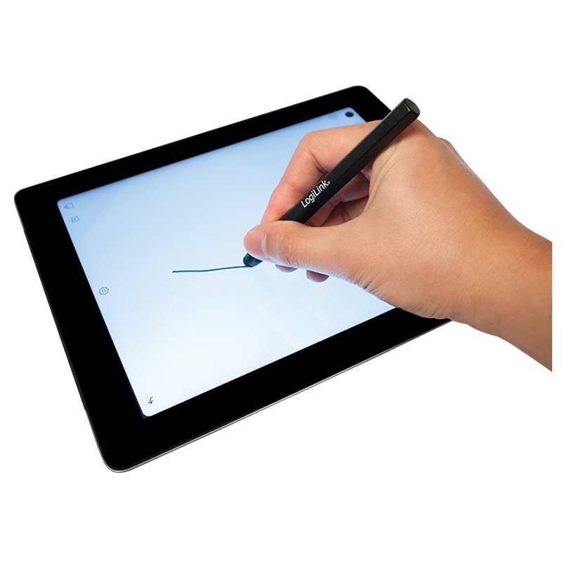 LogiLink stylet pour iPad/iPhone/iPod, noir, aluminium