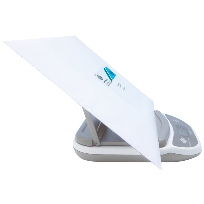 WEDO elektronische brief- en pakketweegschaal 2000, wit/lichtgrijs, 2 kg, LCD-display