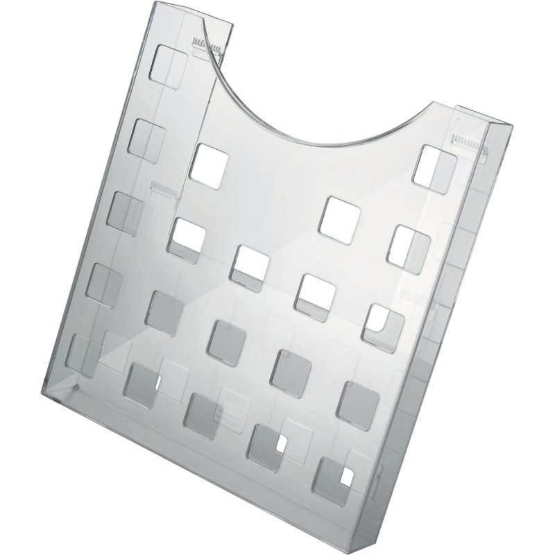 helit porte-brochures the grid, A4 vertical, transparent, polystyrène