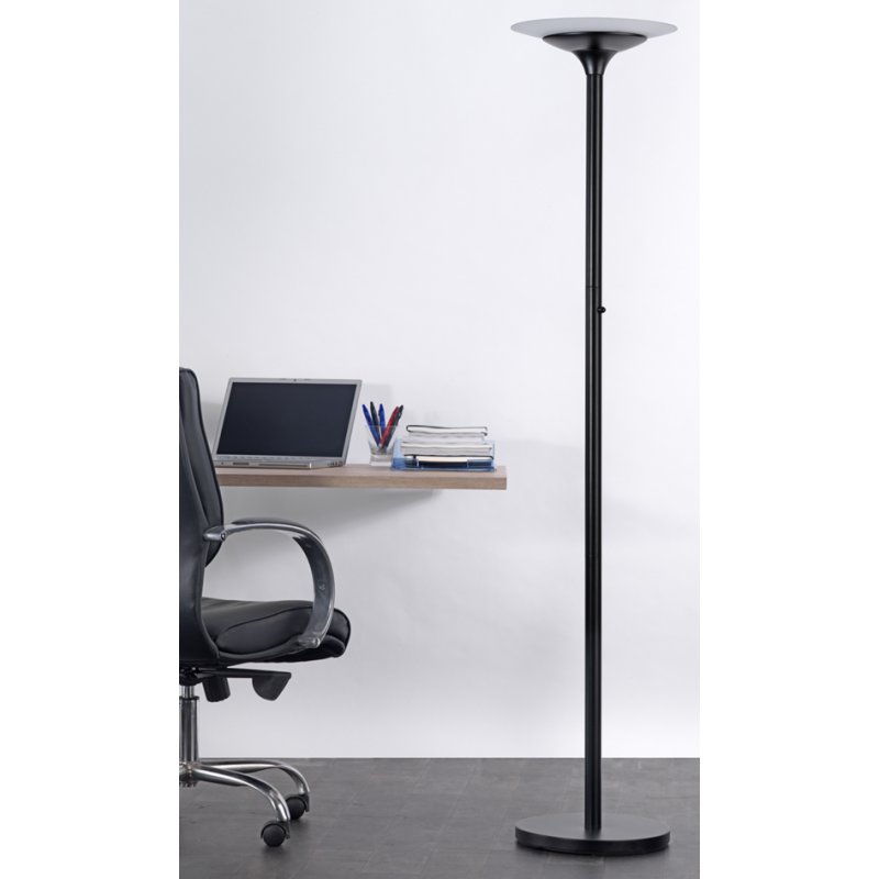 UNiLUX LED floor lamp VARIAGLASS, warm white, 25.4W, 1.85m