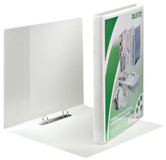 LEITZ presentatiemap A4 overbreed, wit, 2 D-ringen, 51 mm