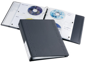 DURABLE ringband CD/DVD INDEX 40, antraciet, voor 40 stuks
