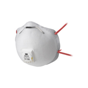 3M stofmasker 8833, FFP3, met uitademventiel, 10 stuks