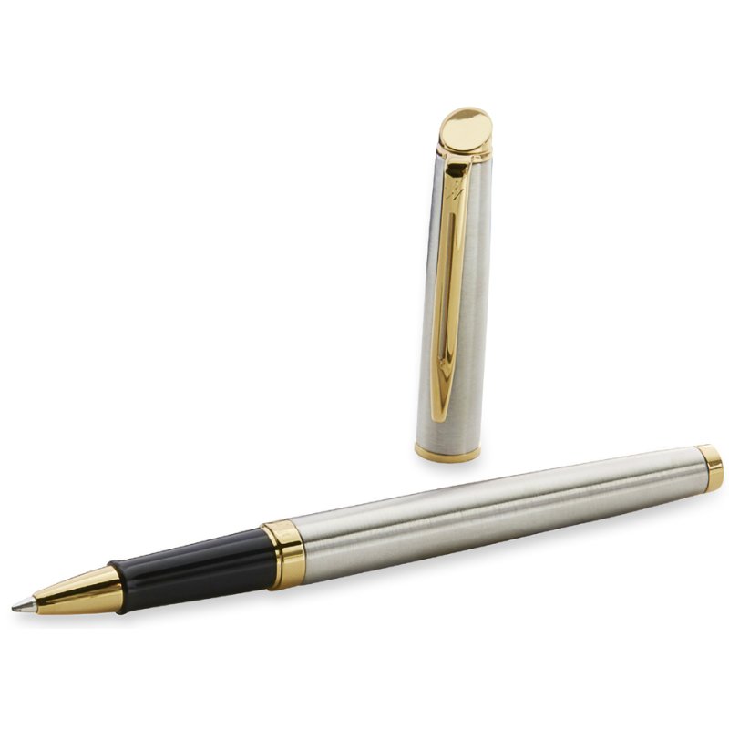 WATERMAN stylo à bille Hémisphère, noir laqué, détails dorés, F