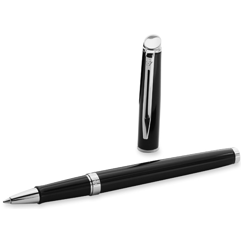WATERMAN stylo à bille Hémisphère, noir laqué, détails dorés, F