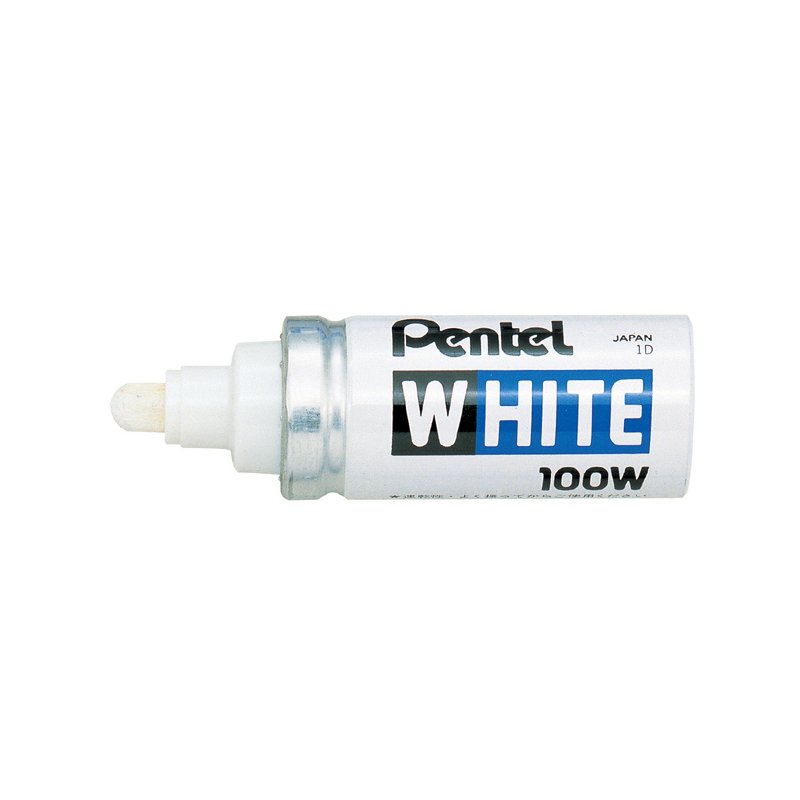 Pentel marqueur permanent, blanc, pointe ronde 3,0 mm