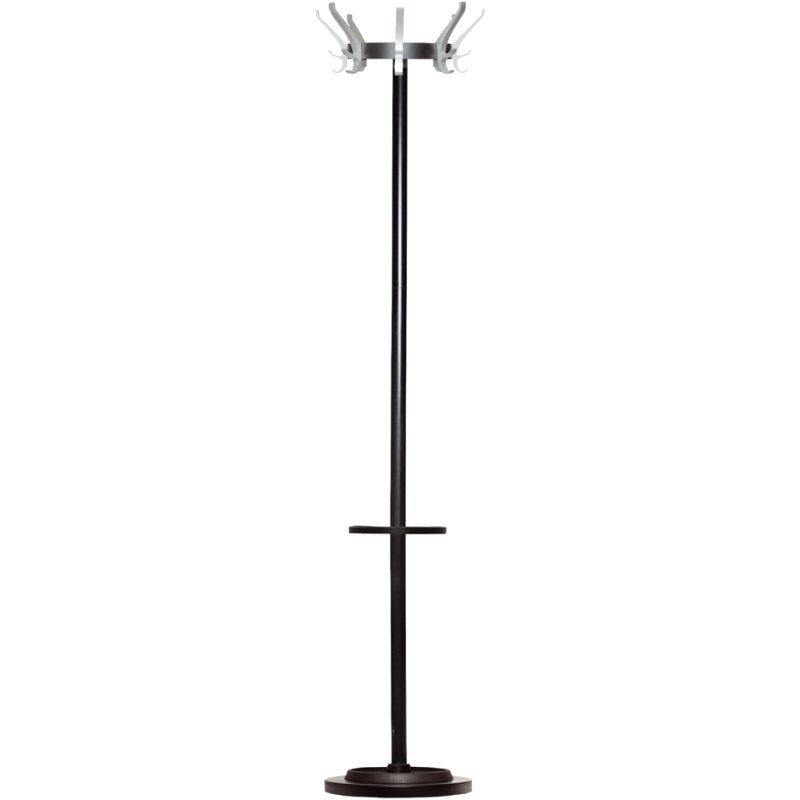 UNiLUX portemanteau CYPRES, 170 cm, 8 crochets aluminium, gris métallique