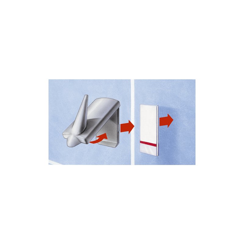 tesa Powerstrips transparant, draagkracht max. 1,0 kg, 8 stuks