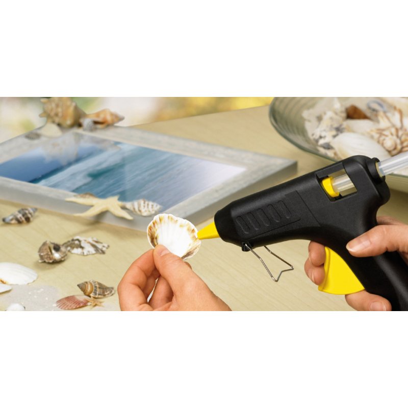 Pattex HOT SUPERMATIC hot glue gun, black/yellow, electronic temperature control