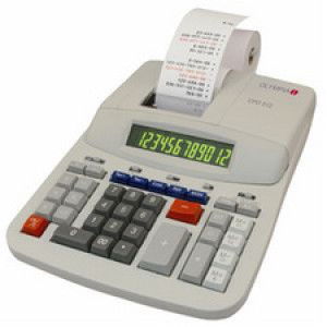 OLYMPIA tafelrekenmachine CPD-512, 12-stellig display, zwart/rood printen