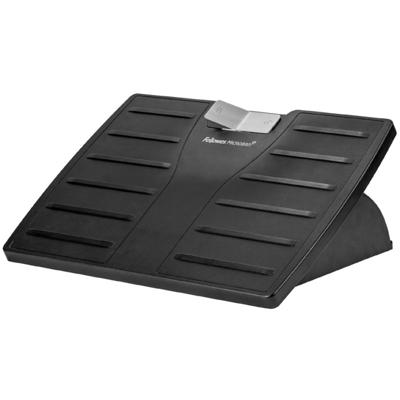 Fellowes voetensteun Microban Office Suites, verstelbaar, zwart/zilver