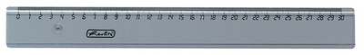 herlitz transparante liniaal, 30 cm, kunststof