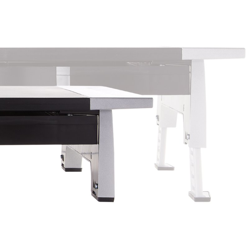 Fellowes Standard Office Suites monitor stand, 50 mm height adjustment, black/silver
