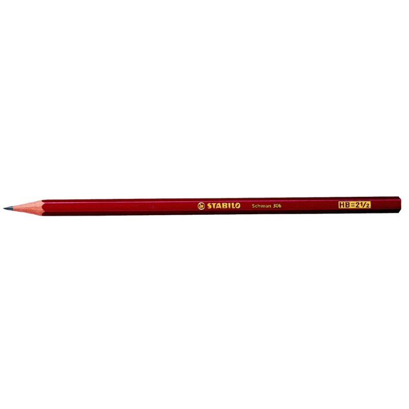 STABILO zeshoekige potlood, rood gelakt, HB, 2,2 mm