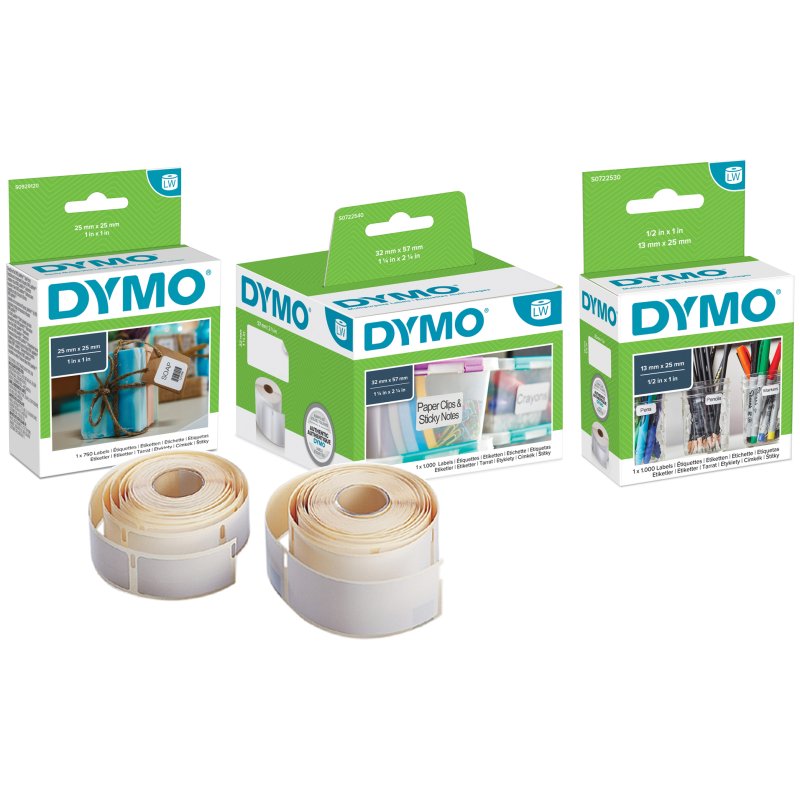 DYMO LabelWriter universele etiketten, 19 × 51 mm, wit, 500 stuks