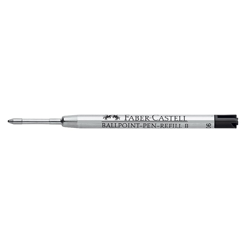 Faber-Castell recharge stylo grand format B, noir, pointe acier