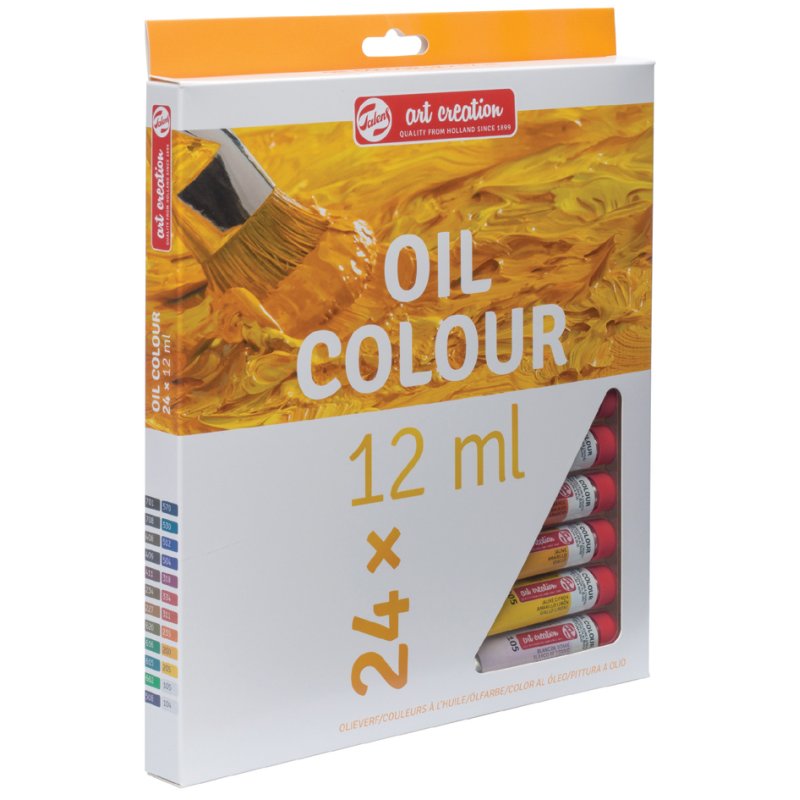 Royal Talens olieverf ArtCreation, 24 tubes van 12 ml, plantaardige oliën