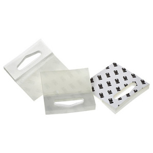 3M ScotchPad hang-tabs 1075, delta perforatie, 50,8×50,8 mm, transparant