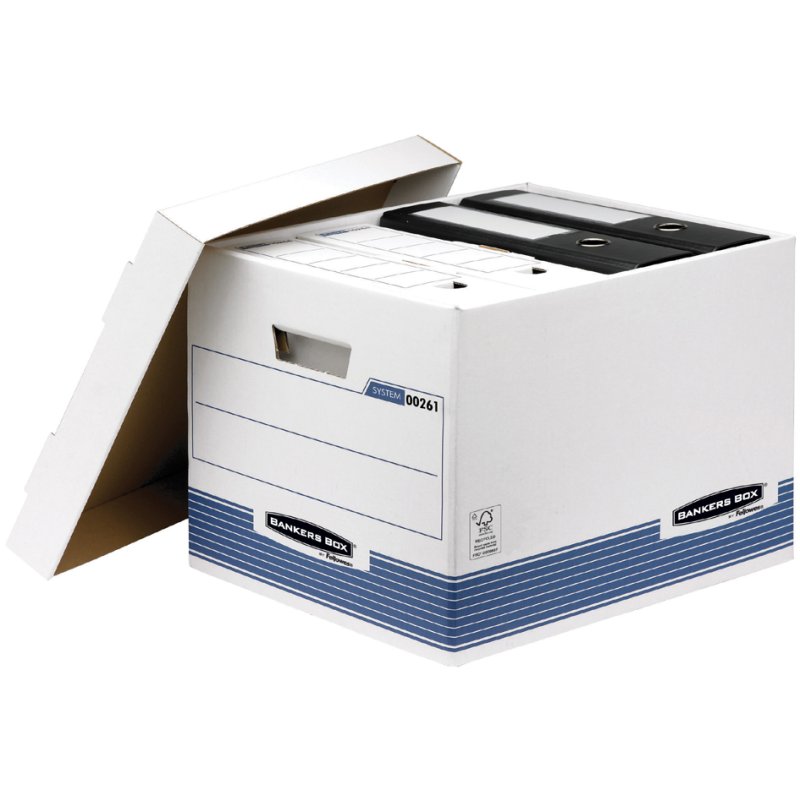 Fellowes R-Kive Prima boîte d'archivage, bleu, A4, 10 pièces