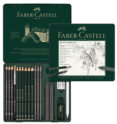 Faber-Castell potloodset PITT GRAPHITE medium, 19 stuks, etui