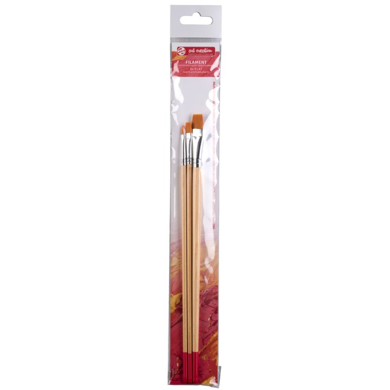 Royal Talens ArtCreation flat brushes, polyester, sizes 4-8-16, 3 pieces