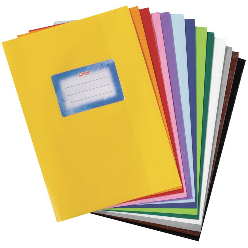 herlitz kafthoezen A5, geribbeld, kleurassortiment, 5-delige verpakking