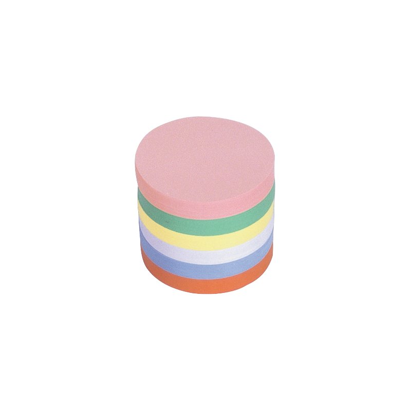 magnetoplan Cartes de modération rondes, diamètre 140 mm, assorties colorées, 250 pcs