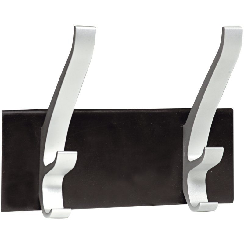 UNiLUX coat hooks Cypres, aluminium, black, 4-hook
