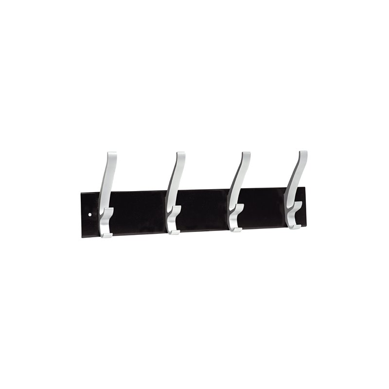 UNiLUX coat hooks Cypres, aluminium, black, 4-hook
