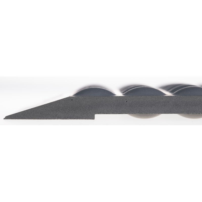 miltex tapis de yoga bureau standard, 650×950 mm, gris, 14 mm
