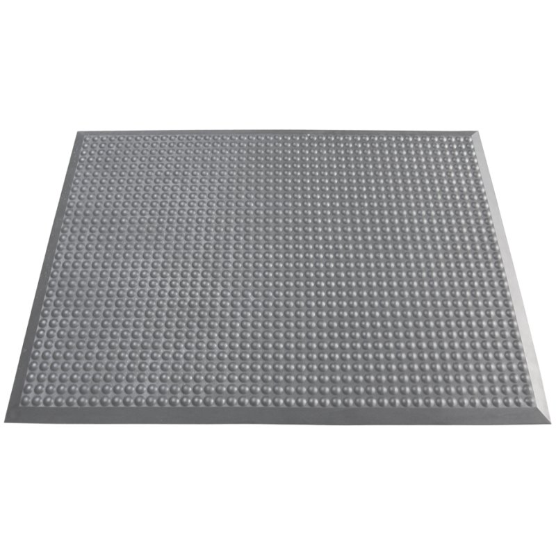 miltex tapis de yoga bureau standard, 650×950 mm, gris, 14 mm