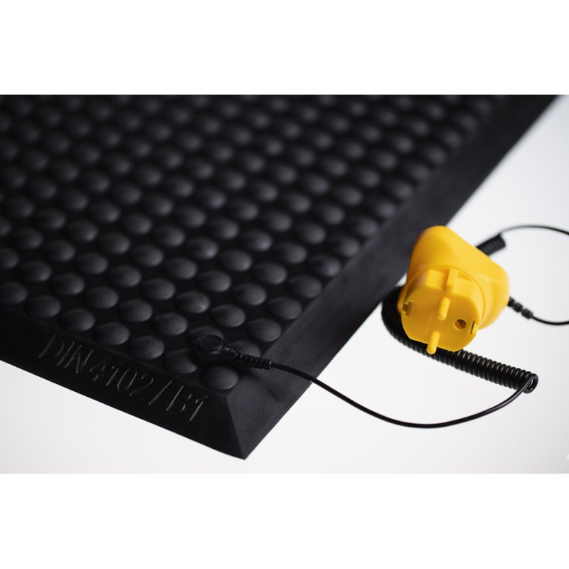 Miltex tapis de travail yoga ergonomique combinaison, noir, 650 × 950 mm