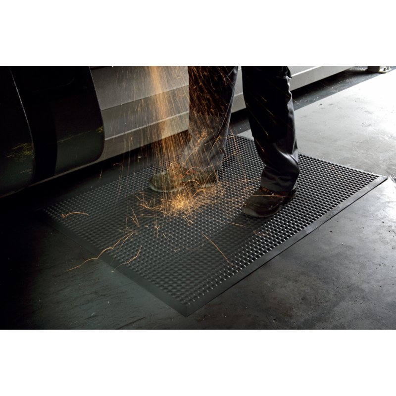 Miltex tapis de travail yoga ergonomique combinaison, noir, 650 × 950 mm