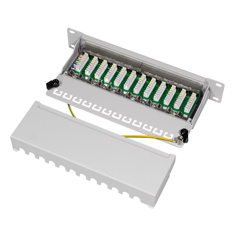 LogiLink Professional panneau de brassage Cat. 6, blindé, 10 pouces, 12 ports