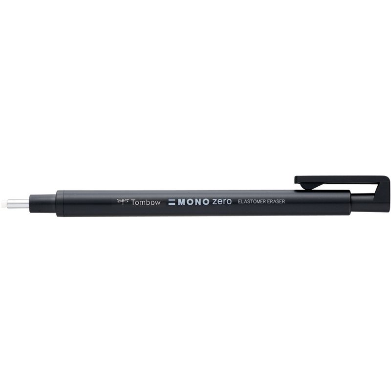 TOMBOW gum pen MONO zero, navulbaar, ronde punt, zwart