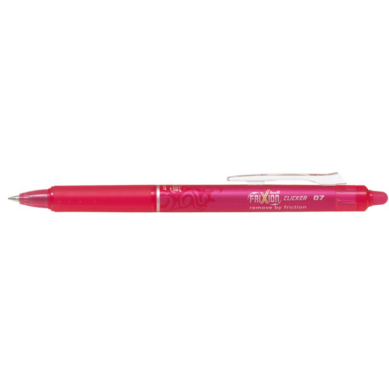 PILOT rollerpen FRIXION BALL CLICKER, 0,7 mm, roze, drukknop
