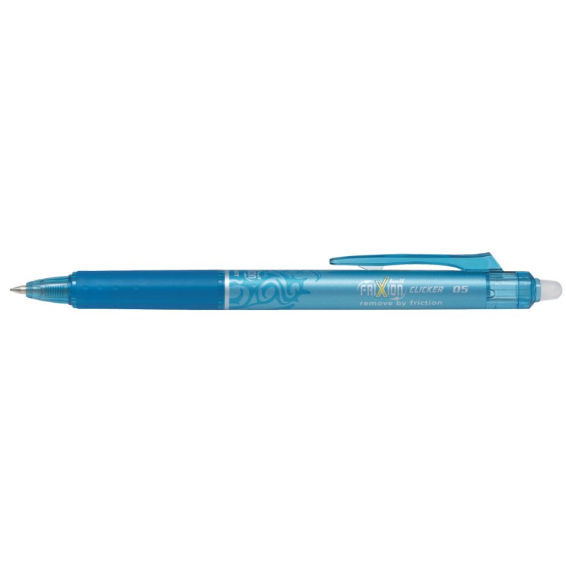 PILOT FriXion Ball Clicker rollerpen, 0,5 mm, lichtblauw