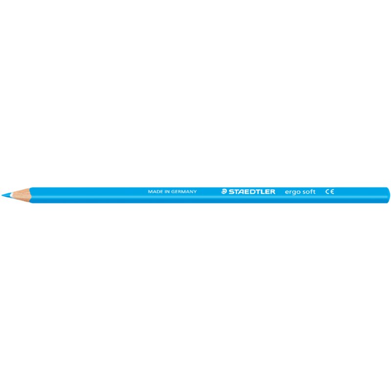 STAEDTLER ergosoft colouring pencil, triangular, light blue, 3.0 mm