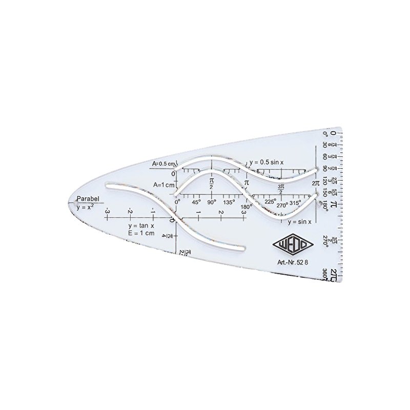 WEDO parabole standard, transparent, polystyrène, résistant aux chocs