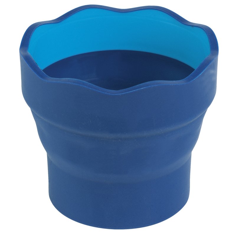 Faber-Castell gobelet eau Click & Go, bleu, pliable