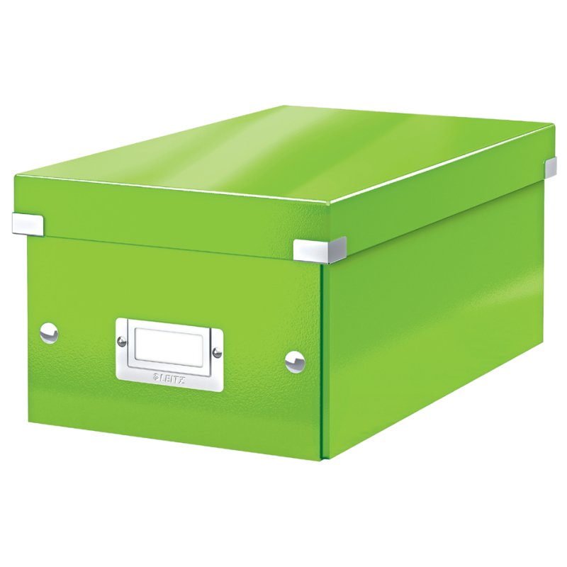 LEITZ Boîte de rangement DVD Click & Store WOW, blanc, 22 DVDs