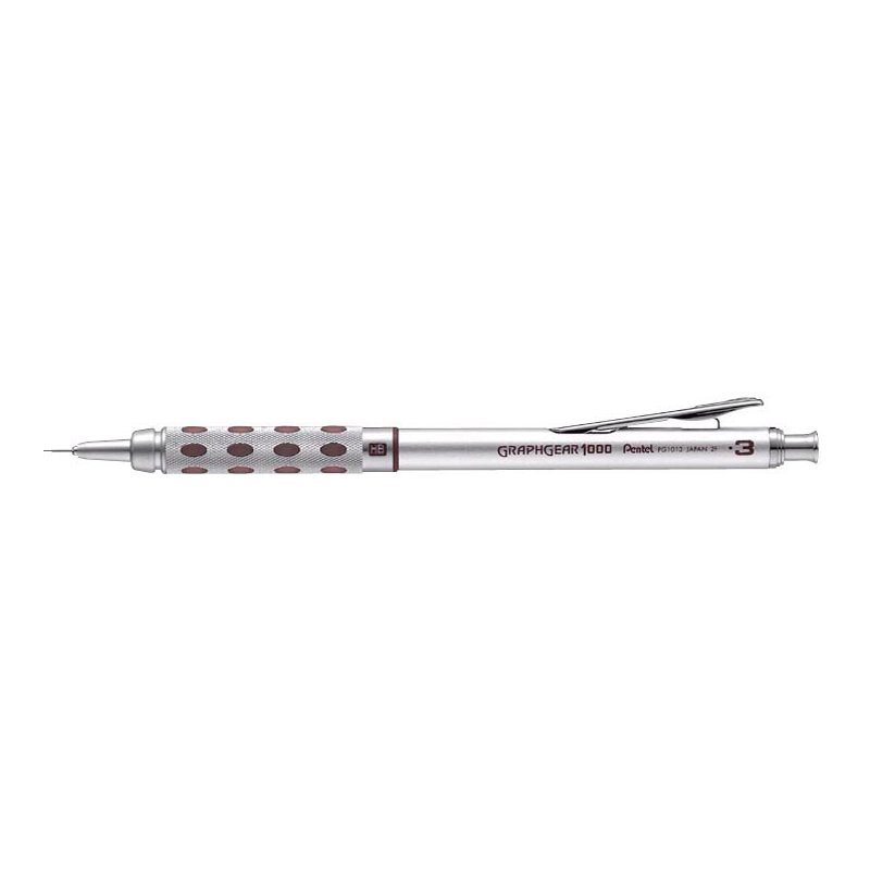 Pentel Graphgear 1000 vulpotlood, 0,9 mm, zilver/geel